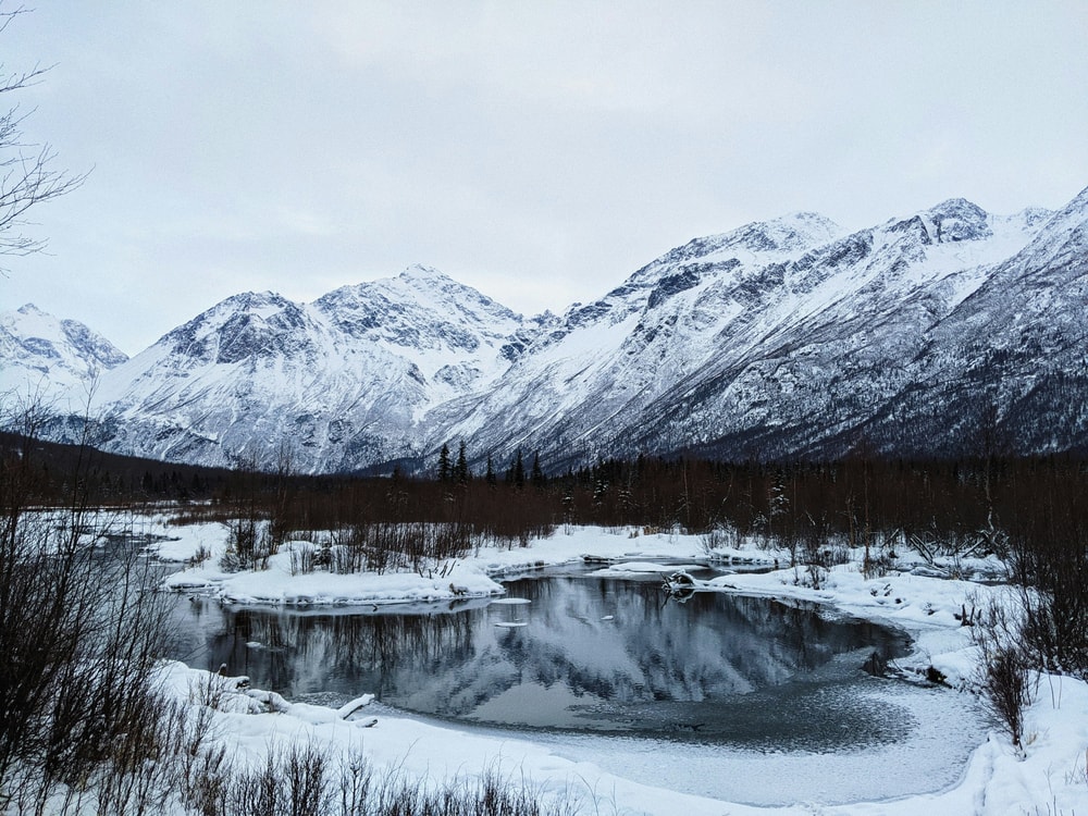 Winter Waterfall Walk (Barbara Falls) in Anchorage